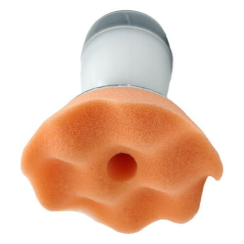 Outil efficace d'éponge de brillance de-motif ondulé oranges