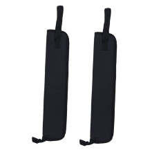 2 Pack Drumstick Bag Dual Shoulder Design Thickened Protective Case for Mallets and Accessories Black