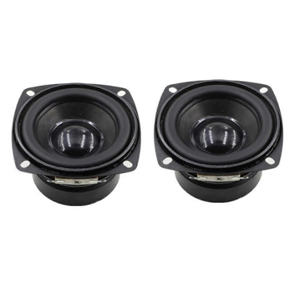 2Pcs 78Mm 4Ohm 15W Subwoofer Speaker 3 Inch Convex Cap Bass Square Woofer Diy Bookshelf Speakers Hif 9409192050434