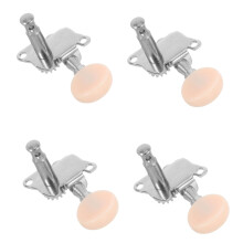 4pcs Ukulele Tuning Pegs Set, Right and Left Locking Tuners for Stable String Tuning and Smooth Gear Operation