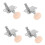 4pcs Ukulele Tuning Pegs Set, Right and Left Locking Tuners for Stable String Tuning and Smooth Gear Operation 1