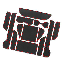 AntiVibration Cup Holders Insert NonSlip Car Interior-Red RAV41