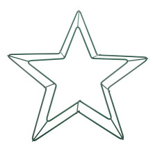 Kransram i järnpentagram, 30 cm