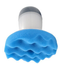 Tire Shine Applicator Car Detailing Foam-blue wavy pattern
