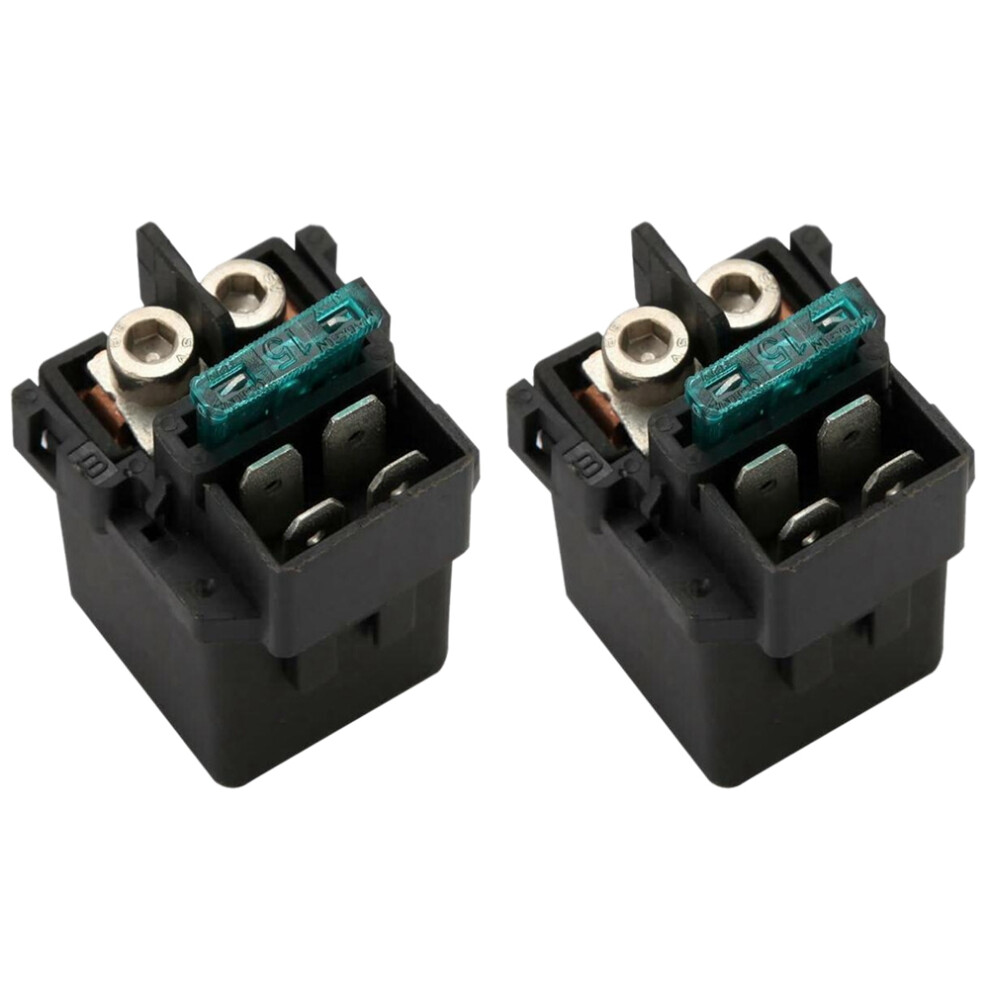 2X Cru Relay Solenoid For Cbr1000 Shadow Vt 1100 Vtx St 1300 Cb750sc Black 4713600332506