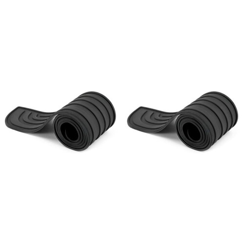 2X Car Rear Bumper Protector, Universal Flexible Bumper Guard Protector, Anti-Scratch Rear Bumper Protector Strip