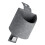 Leather Car Seat Back Organizer with Cup Holder & Hook for-Gray 1