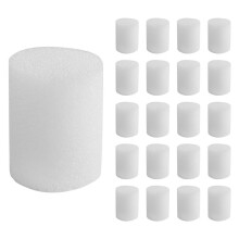 100 PièCes éPonge Hydroponique Cylindrique 19 Mm pour la Culture de Plantes PotagèRes dans des Pots en Filet, Accessoires de Croissance des Plantes