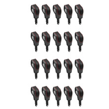 20X Car PU Carbon Red Gear Shift Knob Cover for EcoSport Escape / Fusion /C-Max Energi Wagon / Fiesta / Focus