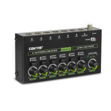 COKYIS MIX600 PRO 6-Channel Stereo Mixer with RGB Lighting High-Fidelity Audio for Studio and Professional Use US PLUG