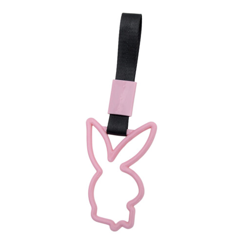 Car Bumper Safety Strap Rabbit Patterned Anti Static-Pink