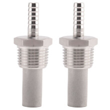 2X Home Brewing Inline Oxygenation Diffusion Stone Aeration Stone 1/2 Npt Carbonation Stone