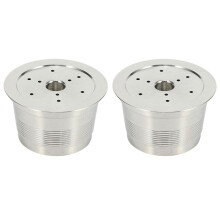 2X Compatible for Caffitaly Coffee Machine Maker Stainless Steel Refillable Reusable Capsule for Caffitaly Cafe Capsule