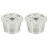 2X Compatible para Caffitaly Cafetera Cápsula Reutilizable Recargable de Acero Inoxidable 1