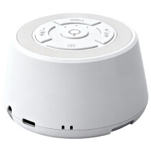 White Noise Machine Sleep Device with Warm Night Light Natural Sound Soothing Sleep Instrument with 16 Built-in Songs
