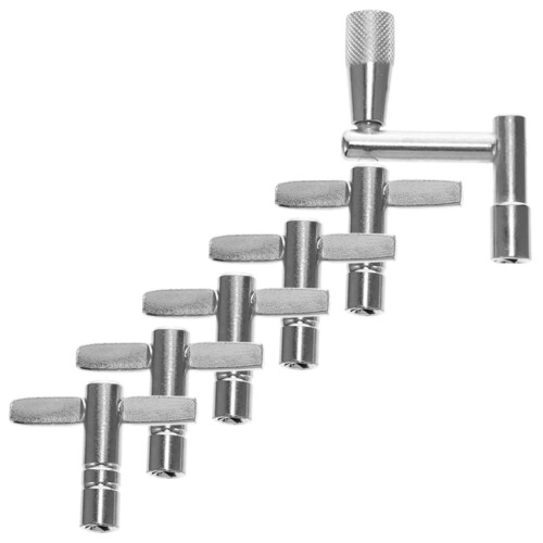 6pcs Drum Tuning Key Set for Marching Drums, Durable Percussion Tool with Comfortable Grip
