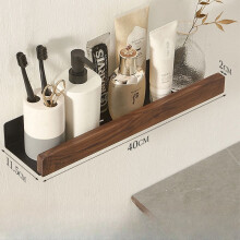 Wall-mounted bathroom shelf floating storage rack