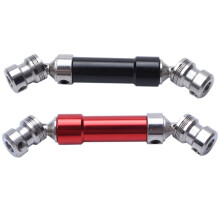 2Pcs Metal Rear Center Drive Shaft CVD Transmission Shaft for 1:12 12428 12423 Red & Black