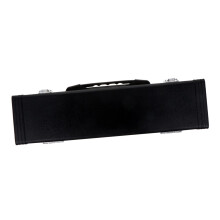 PU Leather Flute Case ShatterResistant Hard Shell with Soft Lining and Accessory Organizer for Musicians