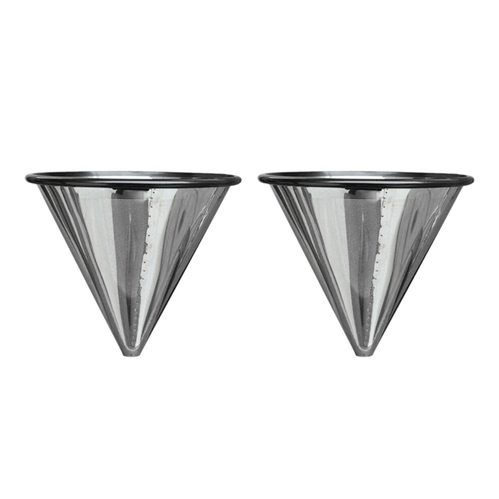 2X Permanent Coffee Filter Coffee Filter Permanent Filter Filter Metal Strainer Stainless Steel Gold 6032368569183