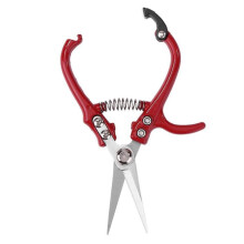 Ergonomic Garden Pruning Shears with Safety Lock, Durable Stainless Steel Scissors for Gardening Tasks