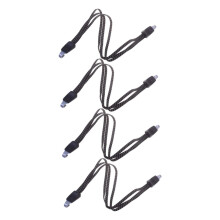 4Pcs Heavy Duty Bungee Cord with Steel Hooks for Bikes Motorcycles and Outdoor Luggage Strap