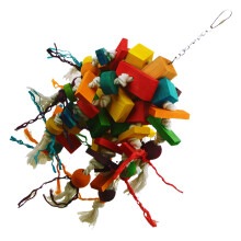Bird Chew Toll Toy Beads Constructed From Secure Wood For Pet
