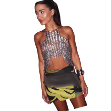 Shimmering Acrylic Chokers Necklace Comfortable Fit For Day Or