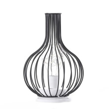 Abajur de Mesa LED Abajur de Leitura Luz Noturna Abajur de Cabeceira para Quarto Iluminação de Mesa Sala de Estar Retro Ferro Decoração de Casa,C