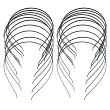 20Pcs 3mm Blank Headbands Metal Hair Band Lots DIY Accessories Black