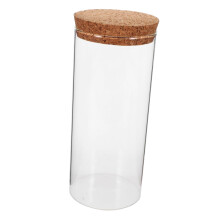 Glass Terrarium Bottle with Cork Lid, Small Hydroponic Planter for Indoor Plants and Tabletop Decor