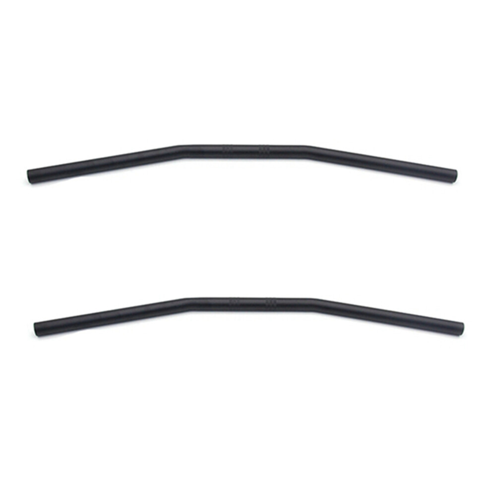 2X 7/8 Inch Motorcycle Handlebar 22Mm Drag Straight Bar Cafe Racer For Chopper Bobber Black 6032462149731