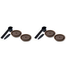4PCS Reusable Cap for  Vertuo and VertuoLine Capsules Refillable and Compatible Silicone