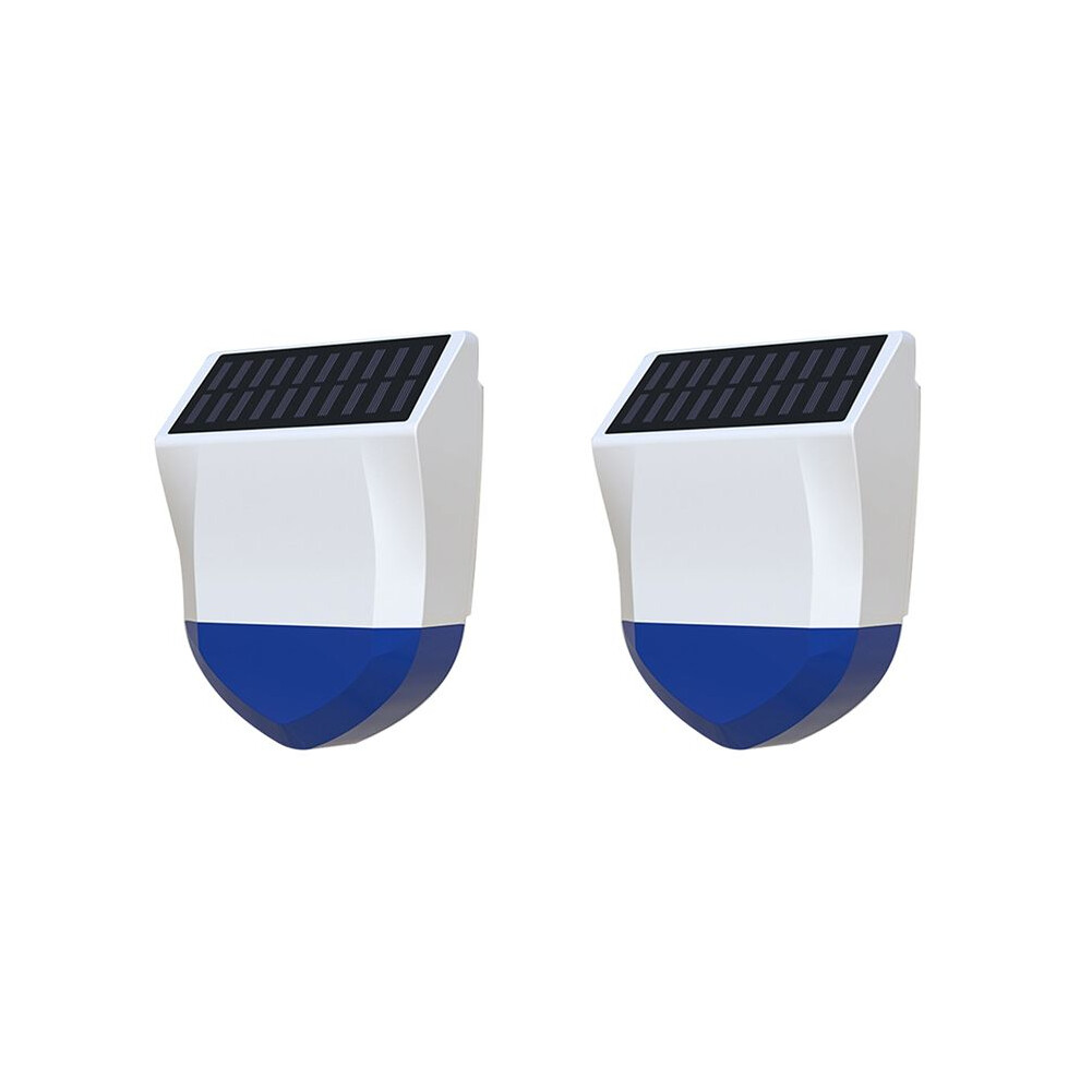 2X Tuya Wifi Siren Alarm Outdoor Sound And Alarm Waterproof Solar Sound Alarms Light 6033970398840