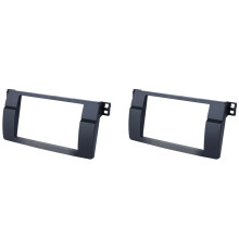 2X pour  Série 3 E46 1998-2005 Panneau Audio 2Din Panneau de Modification Panneau