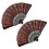 2 Pack Elegant Folding Hand Fan With Artistic Lace Detailing 1