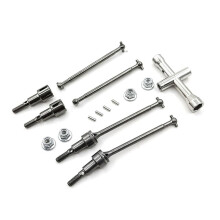 Conjunto de Eixo de Transmissão CVD Dianteiro e Traseiro para SCY 16101 16102 16103 16201 Pro 1/16 Escova RC Car Upgrades Parts