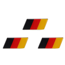 3X German Flag Emblem Badge Sticker Front Grille Bumper for Car