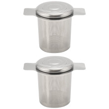 2 Packs Loose Leaf Tea Filters,Stainless Steel Tea Basket Filters Tea Strainer Steeper for Hanging  Teapots