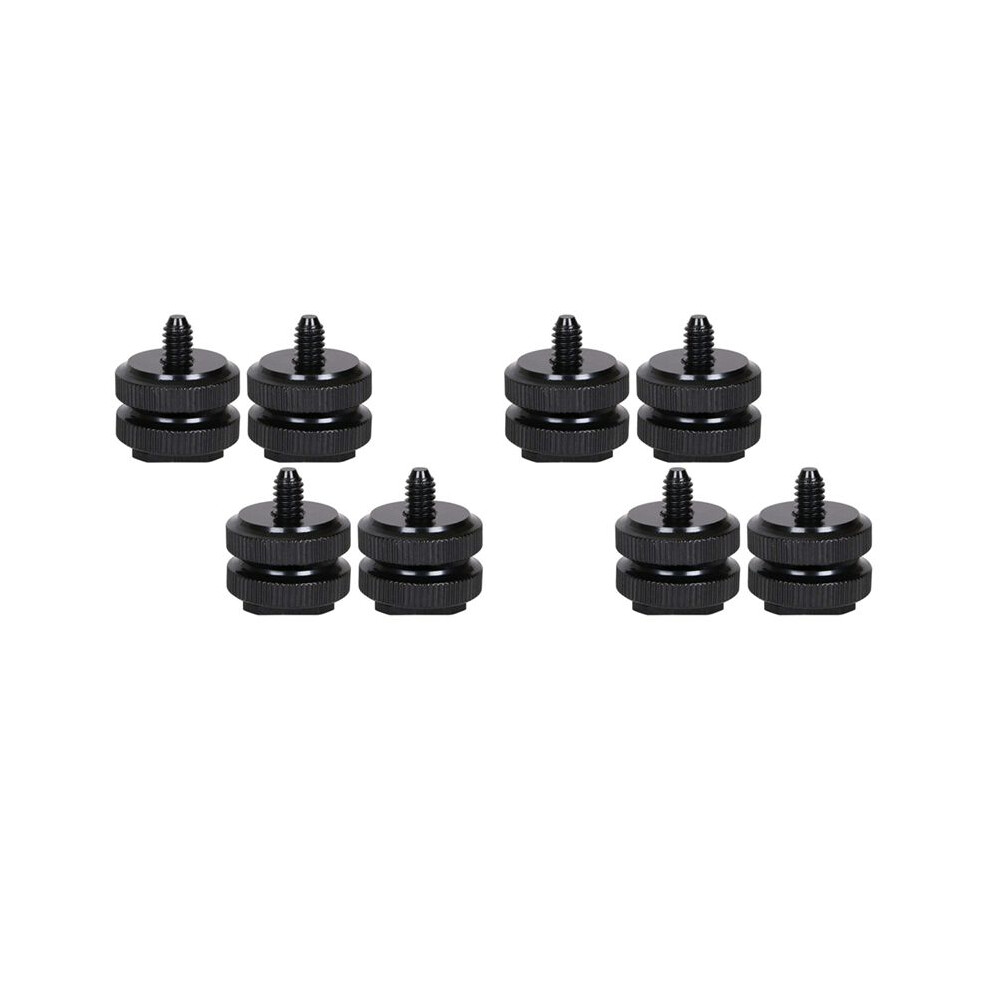 Camera Hot Shoe Mount To 1/4Inch-20 Tripod Screw Adapter,Flash Shoe Mount For Dslr Camera Rig (Pack Of 8) Typecat