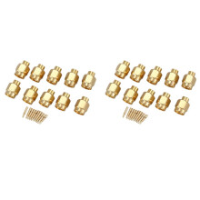 20X Connecteur Mâle Sma À Souder Connecteur Coaxial Rf pour Câble Semi-Rigide Rg402 0,141 Pouce, Or