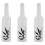 3X White Flair Bartender Bartending Practice Silicone Bar Pub Bottle Wine Cocktail Shaker 1