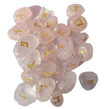 25 Pièces Pierre de Rune Améthyste Naturelle Irrégulière Divination Agate Rune Cadeau Décoration Rose
