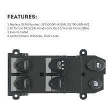 1 pcs Power Window Master Left Driver Side Power Control & 1 pcs Electric Power Window Control