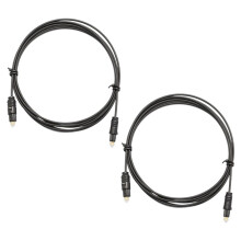 2st 3 Meter Digitale Glasvezel Audiokabel SPDIF OD2.2 TOSLINK-TOSLINK Verguld Snoer Aansluiten op DVD CD
