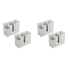 Paquet de 4 Paniers de Lave-Vaisselle pour Paille et Baguettes, Panier à Ustensiles pour Lave-Vaisselle, Égouttoir pour Lavage et Séchage