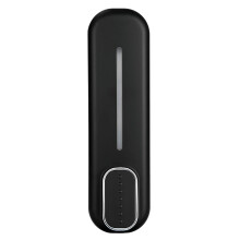 300ml Wall Mounted Soap Dispenser Black, Manual Shampoo and Shower Gel Dispenser for Bathroom Kitchen