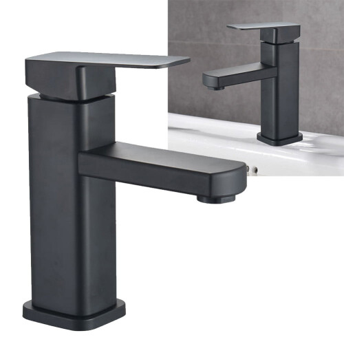 304 Stainless Steel Black Single-Handle Cold Water Bathroom