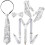 Sequins Dance Star Costume 80s 90s Stage Outfits Hat-Set 5 1