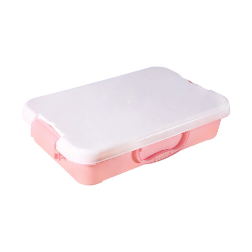 Stackable Sand Tray Sensory Bin Sand Toy-Pink Has a handle